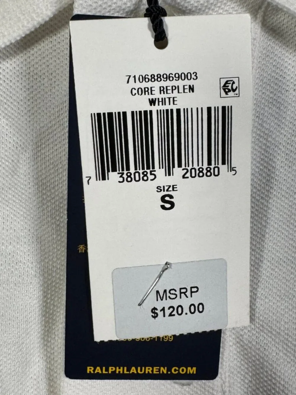 Polo Ralph Lauren Shirt Mens S White Custom SLIM Fit Big Pony 3 Pique Mesh $120